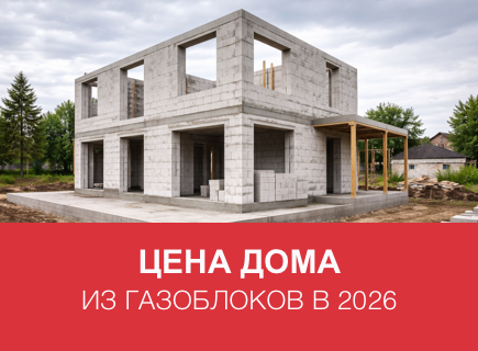 Сколько стоит дом из газоблоков в 2026 году в Брянске и регионах РФ